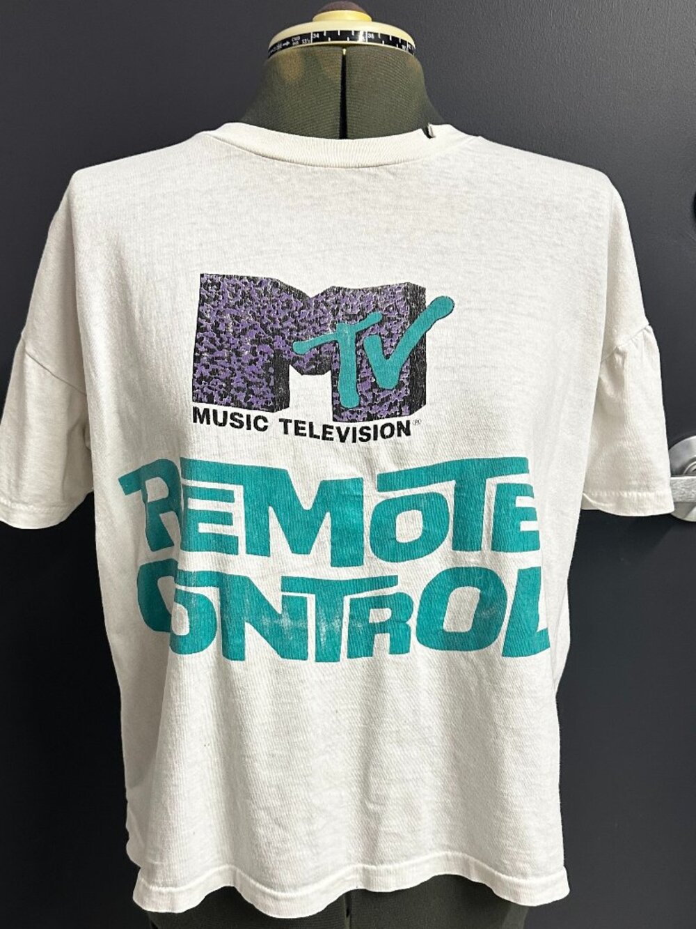 Vintage MTV Remote Control crop top t shirt 80's XL streetwear!